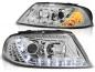 Preview: Scheinwerfer LED Tagfahrlicht Optik für VW Passat 3BG 00-05 Chrom LED Blinker